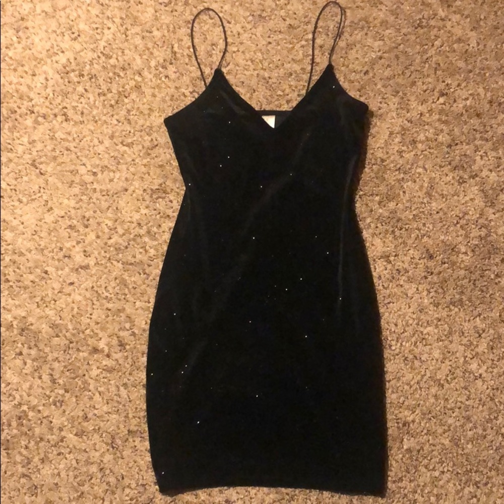 Super cute black sparkly dress from h and m.